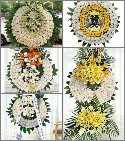 江苏扬州仪征市月塘镇龙山村花圈速递